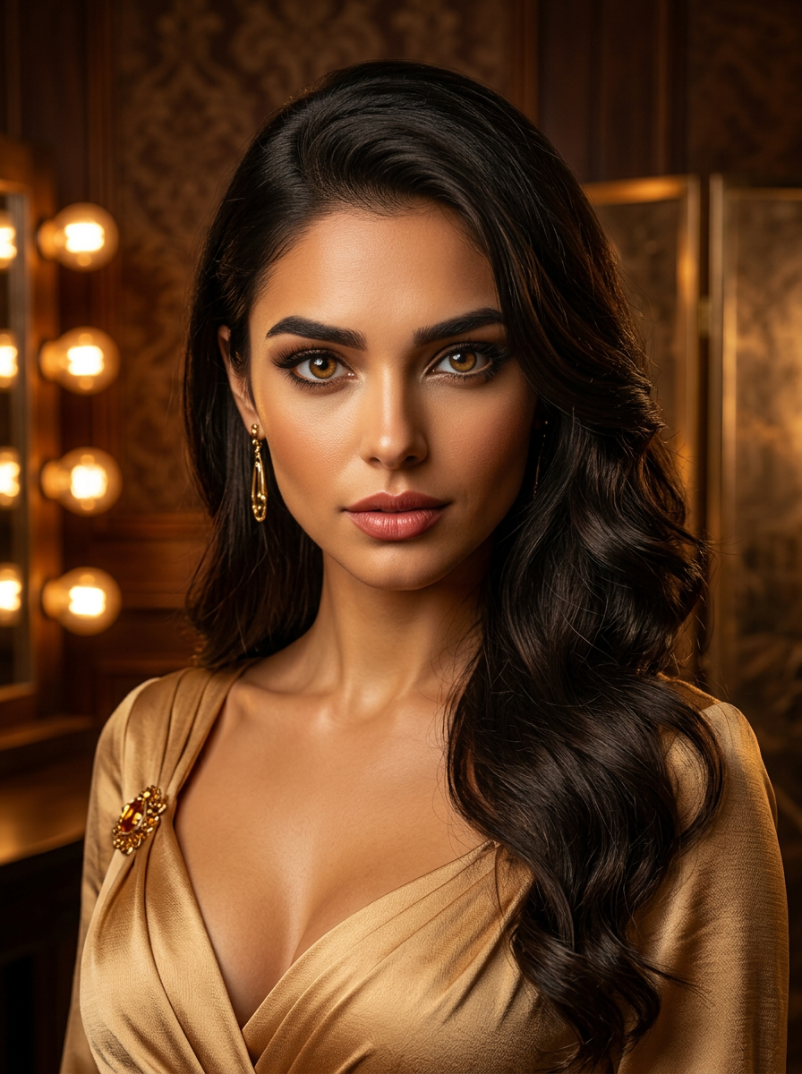Alessia Romano — Studio portrait in warm golden light