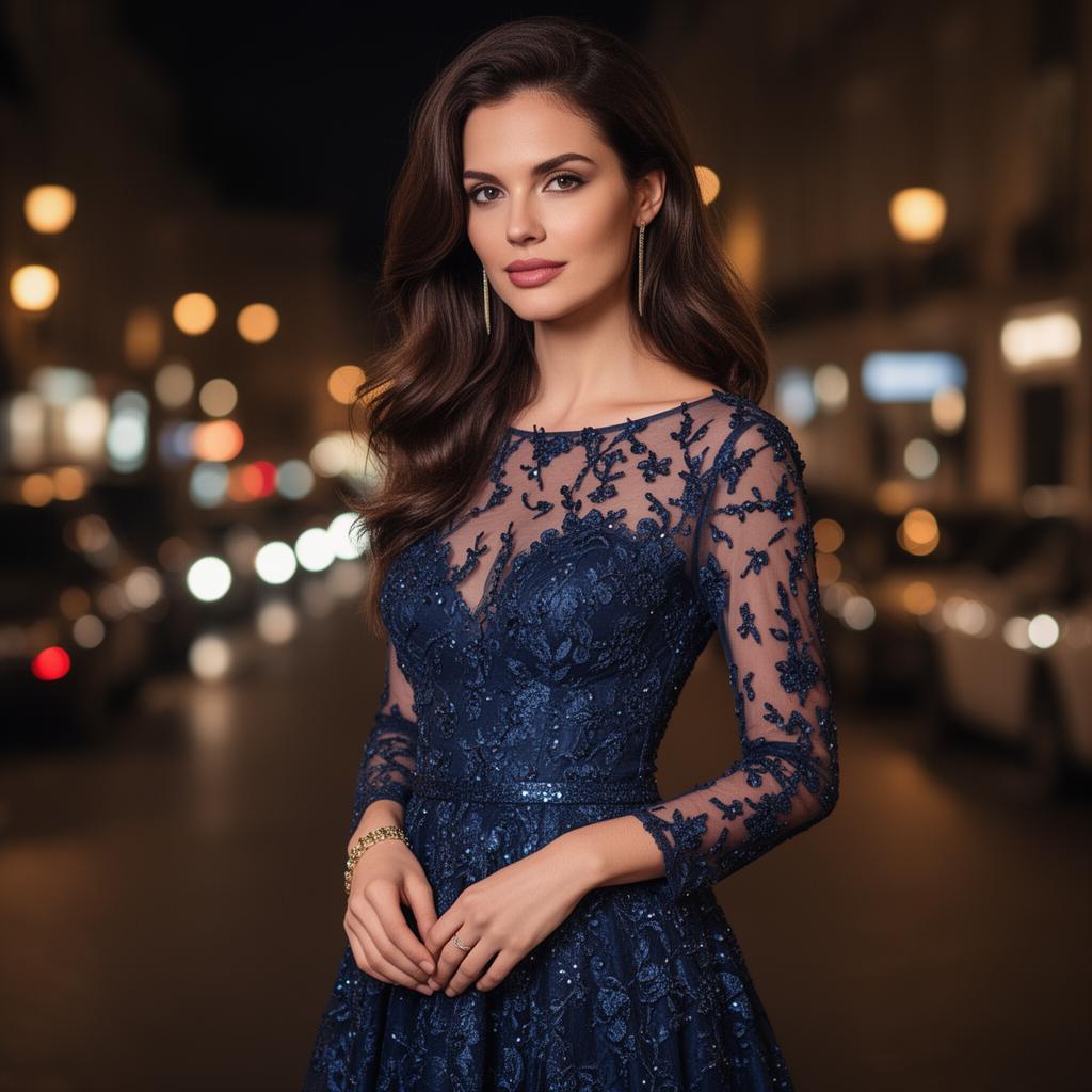 Chloe Beaumont — Elegant night out in the city