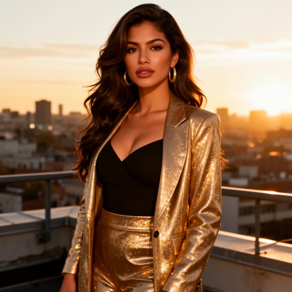 Isabella Cruz — Golden hour on a city rooftop